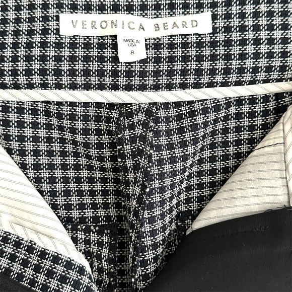 Veronica Beard Callum Dickey Blazer and Gemini Pant Check Gingham Set Size 8 - Picture 13 of 16